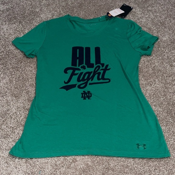 Under Armour Notre Dame College T-shirt NWT - size small - Z - Picture 1 of 5